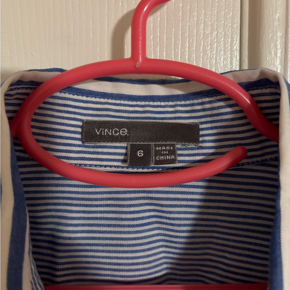 Vince Striped Long Sleeve Button down/up top - Picture 5 of 5